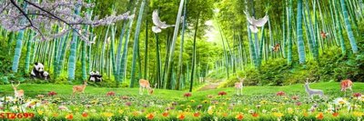 Download file gốc Tranh sơn thủy thác nước phong thủy ST2699 (in mica) trang trí