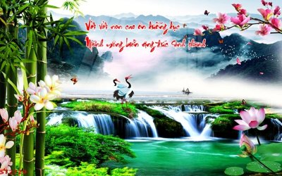 Tải file tranh Tranh sơn thủy thác nước phong thủy ST2729 (gốc) tại Filetranh.com