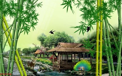 Tải file Tranh sơn thủy thác nước phong thủy ST2776 (gốc) in ấn chất lượng