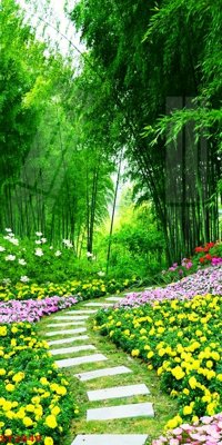 File ảnh Tranh sơn thủy thác nước phong thủy ST2849 (gốc) in biển hiệu