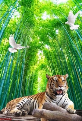 Tải file Tranh sơn thủy thác nước phong thủy ST2933 (ảnh gốc) file TIFF