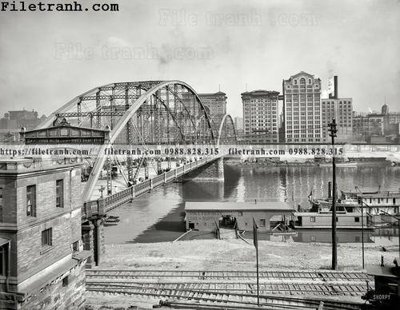 File gốc Sixth Street Bridge_ 1910 (phong cách) châu Âu