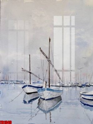 File tranh File thuận buồm xuôi gió TB1049 (bản gốc) in lụa 5D