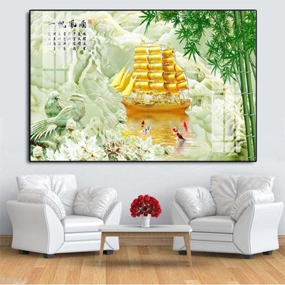 File tranh File thuận buồm xuôi gió TB219 (gốc) in vải canvas