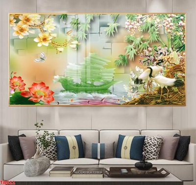 File tranh File thuận buồm xuôi gió TB511 (ảnh gốc) in trần xuyên sáng