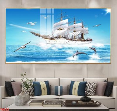 File tranh gốc PSD File thuận buồm xuôi gió TB532 còn nguyên layer