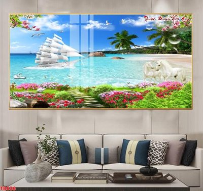 Chi tiết file tranh tráng gương File thuận buồm xuôi gió TB536 (ảnh gốc)