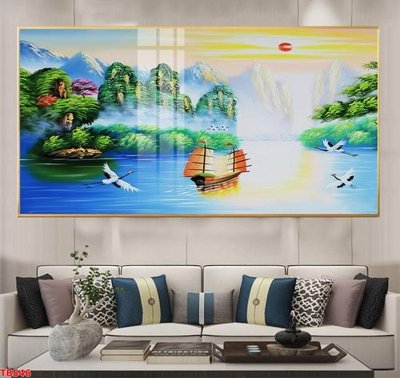 File tranh File thuận buồm xuôi gió TB546 (bản gốc) in lụa 5D