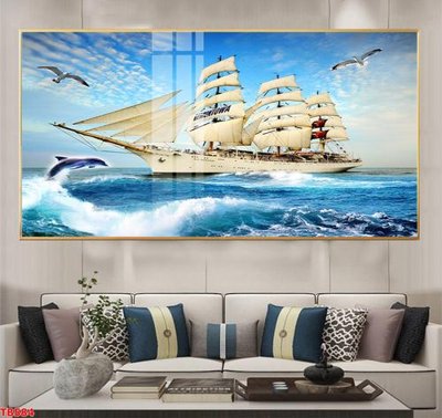 File tranh File thuận buồm xuôi gió TB584 (bản gốc) treo quán cafe