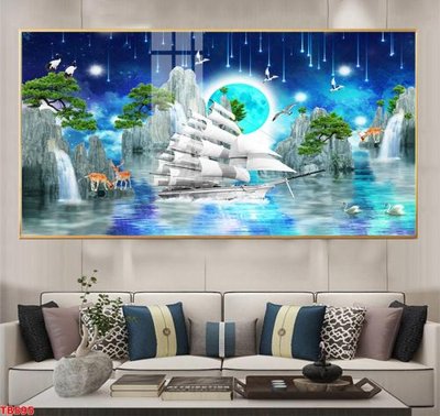 File ảnh File thuận buồm xuôi gió TB595 (gốc) trang trí khách sạn