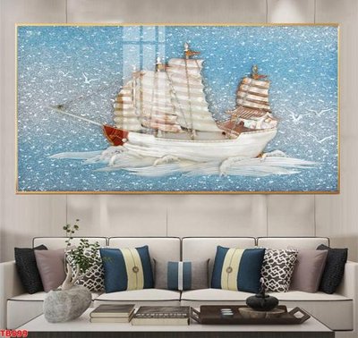 File tranh File thuận buồm xuôi gió TB599 (gốc) in vải canvas