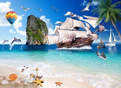 File tranh File thuận buồm xuôi gió TB6022 (ảnh gốc) in trần xuyên sáng