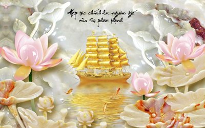 File tranh File thuận buồm xuôi gió TB6025 (file gốc) chủ đề phong thủy