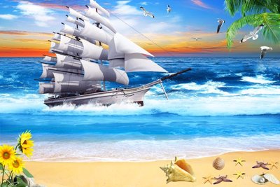 File tranh gốc File thuận buồm xuôi gió TB6027 (bản quyền) độc đáo