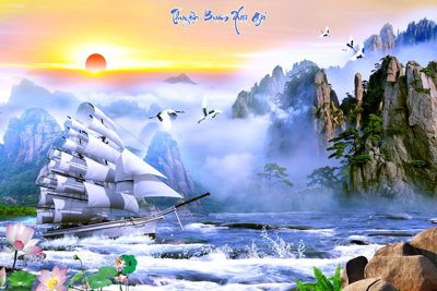 File tranh File thuận buồm xuôi gió TB6028 (ảnh gốc) chi tiết rõ ràng