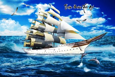 File gốc File thuận buồm xuôi gió TB6050 (in lụa) trang trí tường
