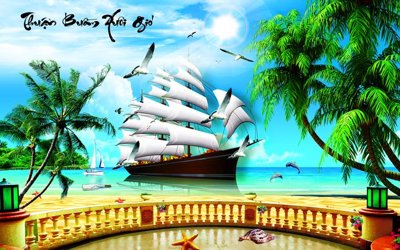 File ảnh File thuận buồm xuôi gió TB6060 (gốc) in backdrop sự kiện