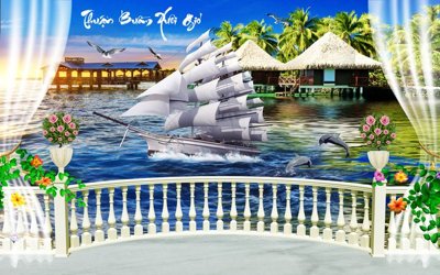 File in lụa File thuận buồm xuôi gió TB6063 (hoa văn) File thuận buồm xuôi gió TB6063