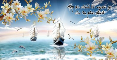 File tranh File thuận buồm xuôi gió TB6066 (bản gốc) in lụa 3D