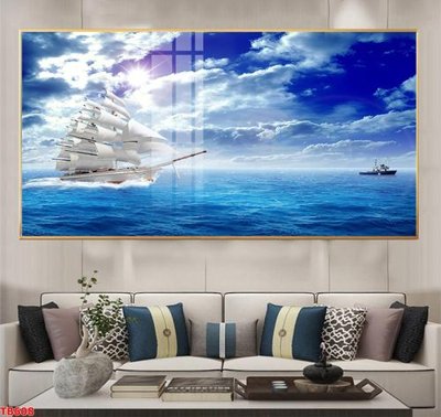 File gốc File thuận buồm xuôi gió TB608 (in lụa) tranh phong thủy