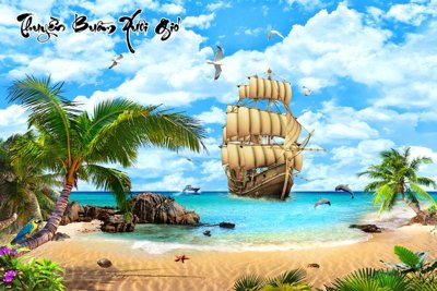 Download file gốc File thuận buồm xuôi gió TB6111 (in lụa) nghệ thuật