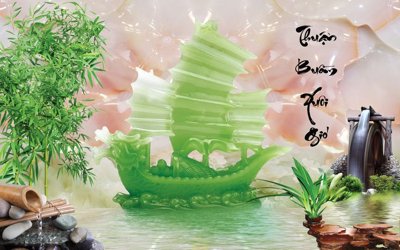 Ảnh gốc file in lụa File thuận buồm xuôi gió TB6190 chi tiết