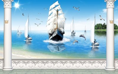 File tranh File thuận buồm xuôi gió TB6196 (ảnh gốc) độ nét vượt trội