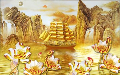 Chi tiết file tranh tráng gương File thuận buồm xuôi gió TB6223 (ảnh gốc)