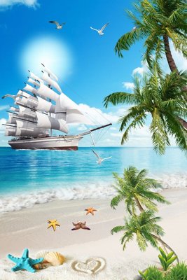 File gốc File thuận buồm xuôi gió TB6249 (in lụa) trang trí tường