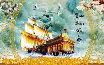 File tranh File thuận buồm xuôi gió TB6277 (gốc) chủ đề trừu tượng