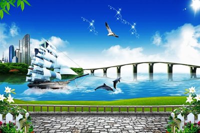 File tranh File thuận buồm xuôi gió TB6279 (ảnh gốc) in trần nhà