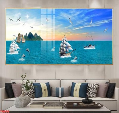 File tranh File thuận buồm xuôi gió TB650 (bản gốc) in lụa dán tường