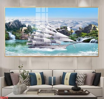 Ảnh gốc File thuận buồm xuôi gió TB679 (độ nét cao) in tráng gương