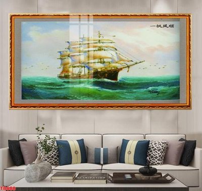 File tranh in trần 3D File thuận buồm xuôi gió TB680 (ảnh gốc)