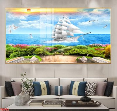 Tải file File thuận buồm xuôi gió TB761 (PSD) cho in tranh kính