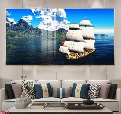 Chi tiết file tranh tráng gương File thuận buồm xuôi gió TB777 (ảnh gốc)