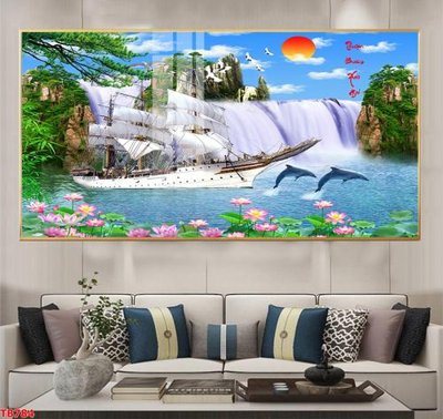 File tranh File thuận buồm xuôi gió TB784 (ảnh gốc) in trần 3D