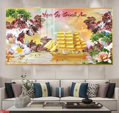 File gốc File thuận buồm xuôi gió TB830 (in lụa) tranh thuận buồm