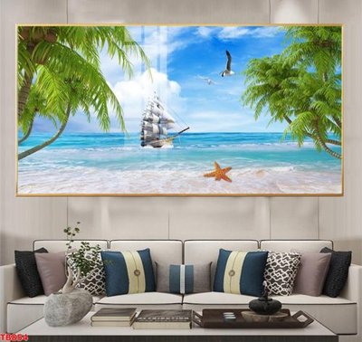 File gốc File thuận buồm xuôi gió TB854 (in lụa) họa tiết 3D