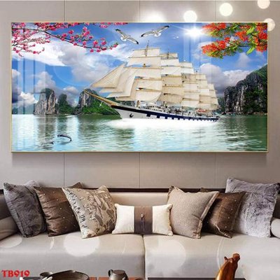 File tranh PSD File thuận buồm xuôi gió TB919 chất lượng cao