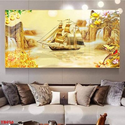 File tranh File thuận buồm xuôi gió TB936 (bản gốc) in lụa 3D