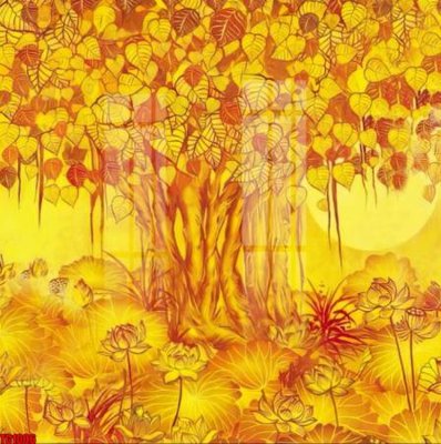 File tranh quảng cáo File tranh trúc chỉ phòng thờ TC1006 (file gốc) chuyên nghiệp