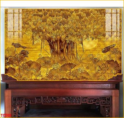 File tranh File tranh trúc chỉ TC269 (bản gốc) in canvas