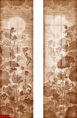 File ảnh File tranh trúc chỉ TC522 (gốc) in decal dán tường