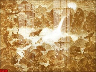 File gốc File tranh trúc chỉ TC528 (PNG) nền trong suốt