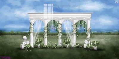 Hình ảnh file gốc in trần nhà File banner phông tiệc đám cưới TDC108