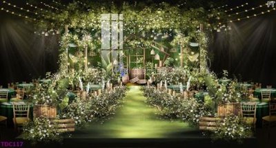 Tải file tranh gốc File banner phông tiệc đám cưới TDC117 chất lượng cao