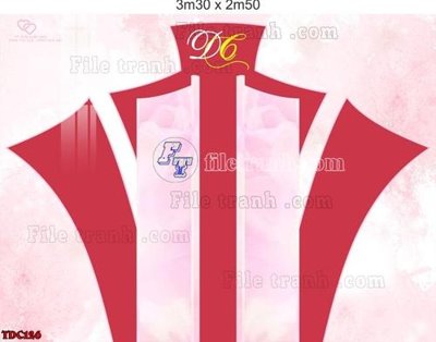 File in ấn File banner phông đám cưới TDC126 (bản gốc) cao cấp