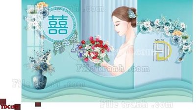 File tranh File banner phông đám cưới TDC127 (ảnh gốc) độc quyền