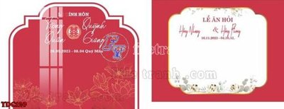 File gốc in mica File banner phông đám cưới TDC129 chất lượng